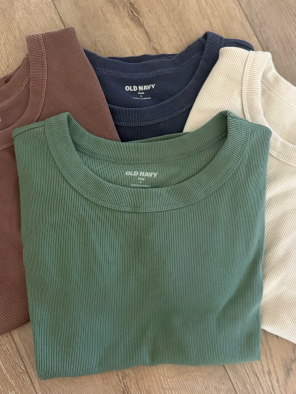 Old Navy Snug Crop Ribbed T-shirt - Set of 4